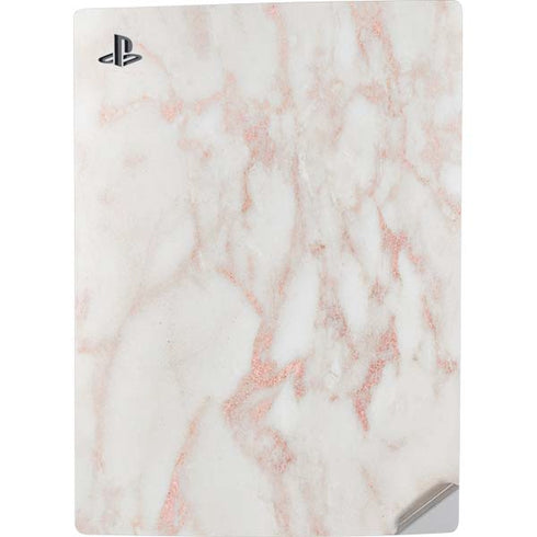 Rose Gold Marble PS5 Digital Edition Console Skin